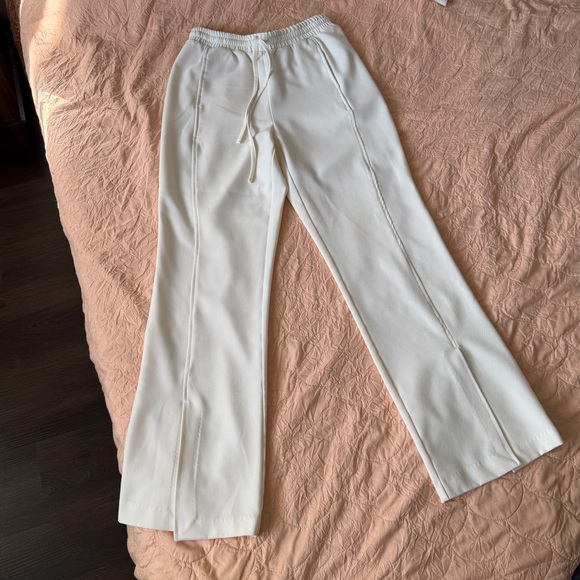 White Drawstring Pants - Picture 2 of 5